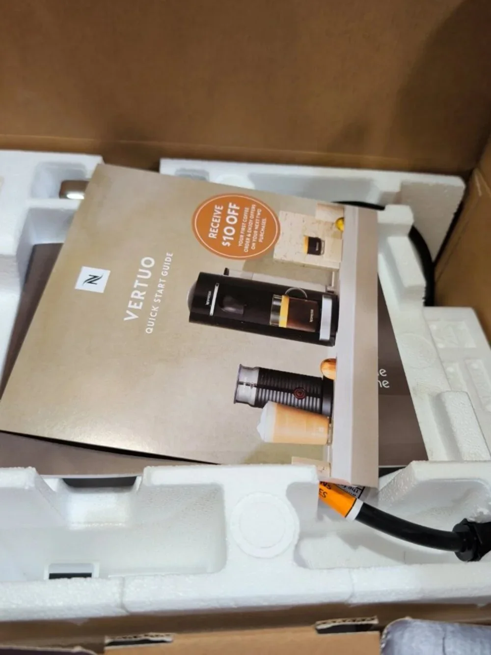 Nespresso Vertuo Coffee Espresso Machine Black ENV135B Open Box + 12 Pods